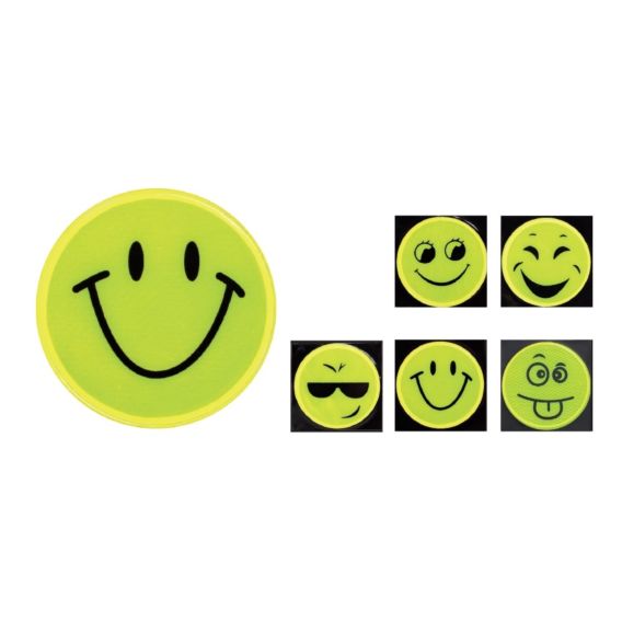 Selbstklebende Reflektor-Sticker Emojis