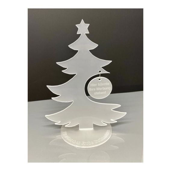 Weihnachtsbaum aus Plexiglas mit Gravur |